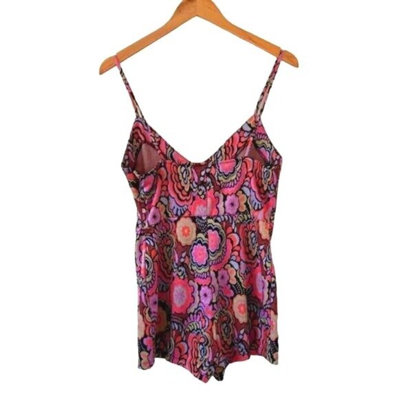 Zara Floral Multicolor Jacquard Knit Sleeveless Romper - Picture 4 of 7